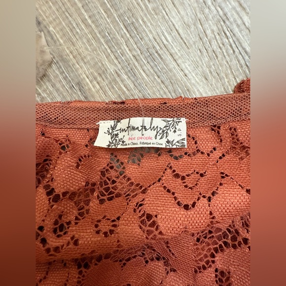 Free People Dream Away Terra Cotta Lace Brami Small - Picture 7 of 9